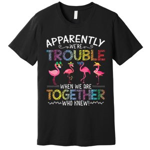 Apparently Were Trouble When We Are Together Who Knew Funny Premium T-Shirt