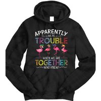 Apparently Were Trouble When We Are Together Who Knew Funny Tie Dye Hoodie