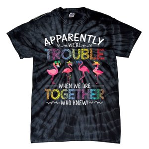 Apparently Were Trouble When We Are Together Who Knew Funny Tie-Dye T-Shirt