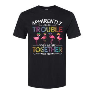 Apparently Were Trouble When We Are Together Who Knew Funny Softstyle CVC T-Shirt