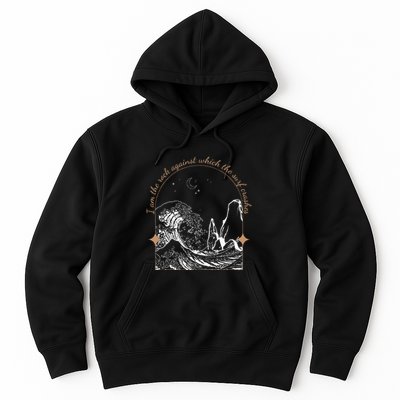 Against Which The Surf Crashes Hoodie
