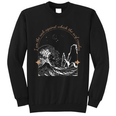 Against Which The Surf Crashes Sweatshirt