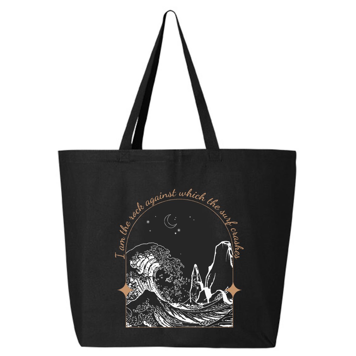 Against Which The Surf Crashes 25L Jumbo Tote