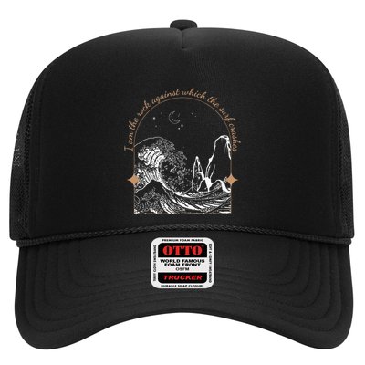 Against Which The Surf Crashes Trucker Hat
