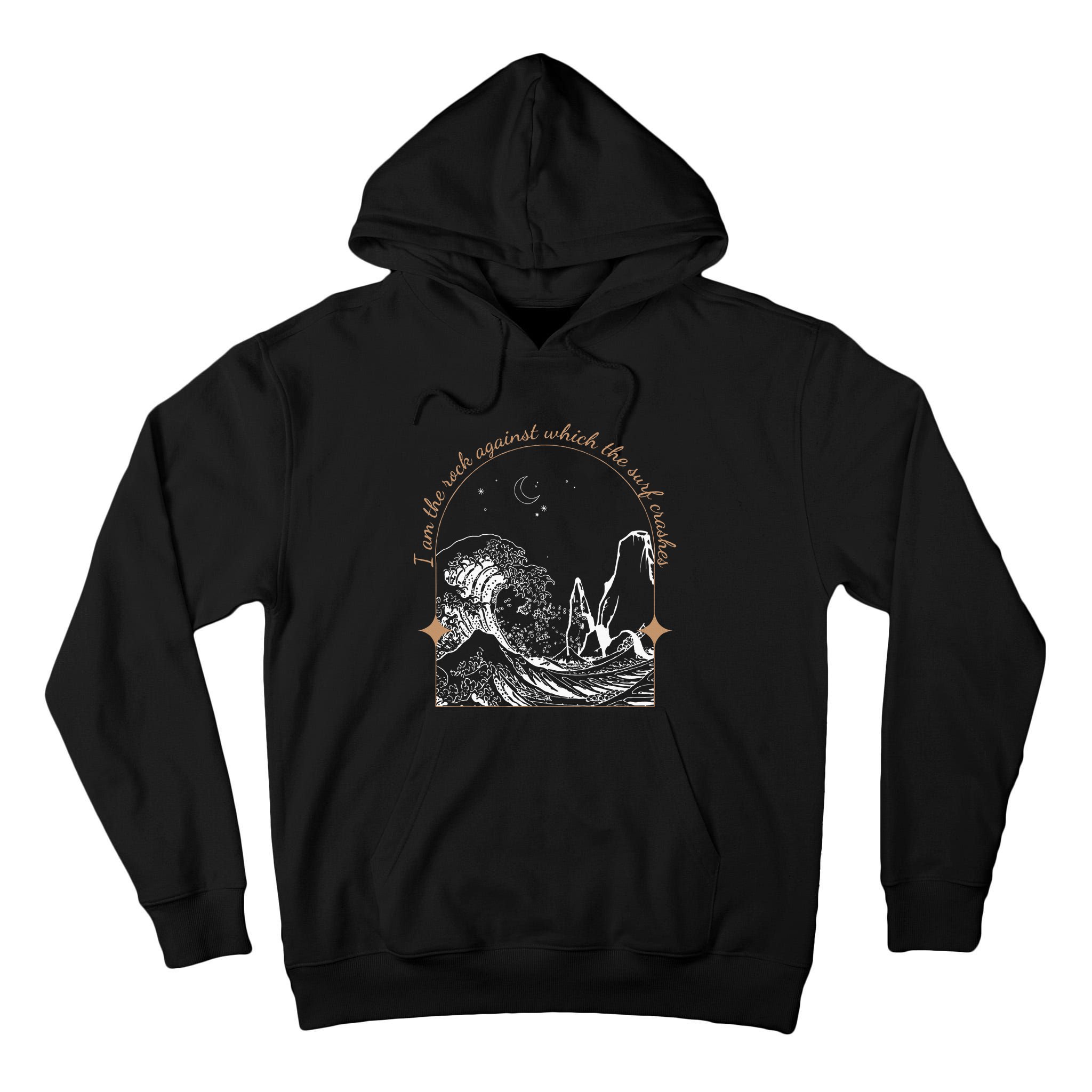 Against Which The Surf Crashes Tall Hoodie