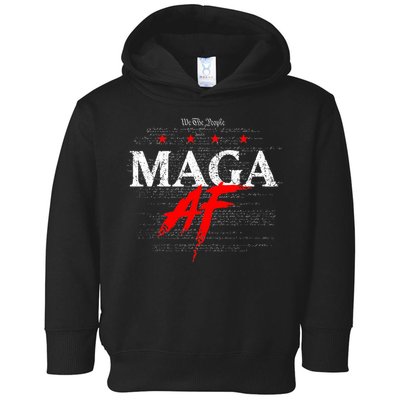 Af We The People Maga Vintage Toddler Hoodie