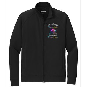 Apparently WeRe Trouble When We Fishing Together Fisher Gift Stretch Full-Zip Cadet Jacket