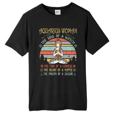 Aquarius Woman The Soul Of A Witch Vintage Birthday Tall Fusion ChromaSoft Performance T-Shirt