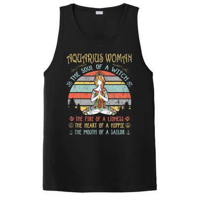 Aquarius Woman The Soul Of A Witch Vintage Birthday PosiCharge Competitor Tank