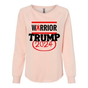 Awesome Warrior Trump 2024 Gift Womens California Wash Sweatshirt