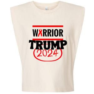 Awesome Warrior Trump 2024 Gift Garment-Dyed Women's Muscle Tee