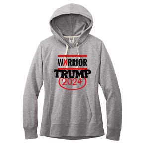 Awesome Warrior Trump 2024 Gift Women's Fleece Hoodie