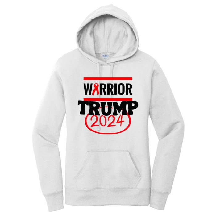 Awesome Warrior Trump 2024 Gift Women's Pullover Hoodie