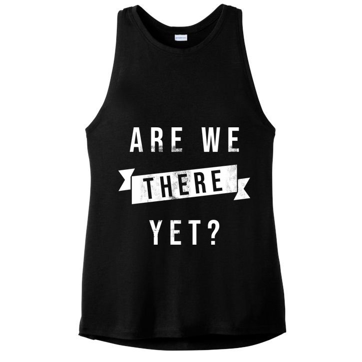 Are We There Yet Travel Road Trip Ladies PosiCharge Tri-Blend Wicking Tank