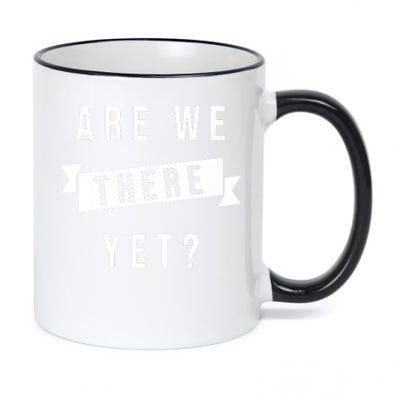 Are We There Yet Travel Road Trip 11oz Black Color Changing Mug