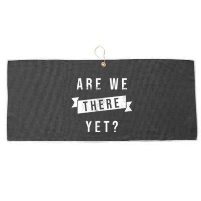 Are We There Yet Travel Road Trip Large Microfiber Waffle Golf Towel