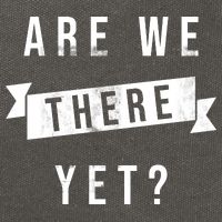 Are We There Yet Travel Road Trip Cotton Canvas Backpack