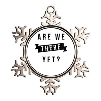 Are We There Yet Travel Road Trip Metallic Star Ornament