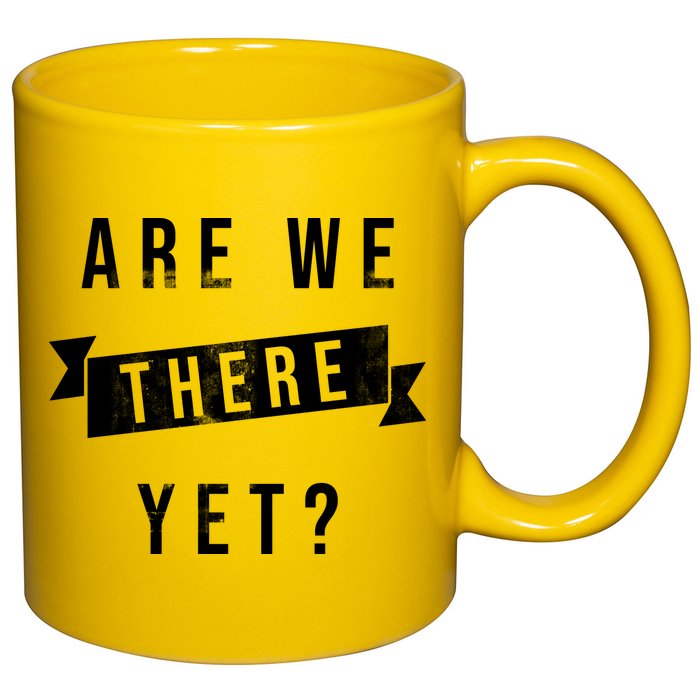 Are We There Yet Travel Road Trip 11oz C Handle Ceramic Mug