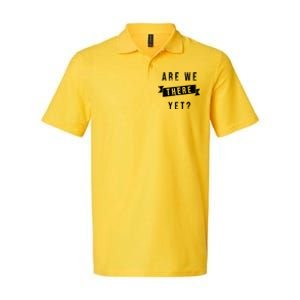 Are We There Yet Travel Road Trip Softstyle Adult Sport Polo