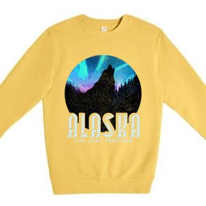 Alaska Wolf The Last Frontier Nature Souvenir Gift Cute Gift Premium Crewneck Sweatshirt