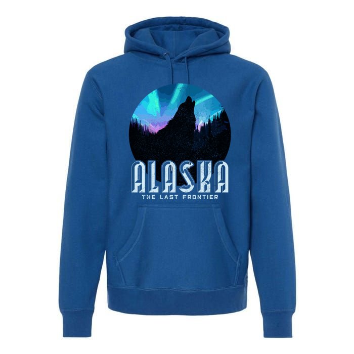 Alaska Wolf The Last Frontier Nature Souvenir Gift Cute Gift Premium Hoodie