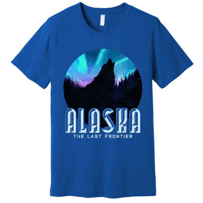 Alaska Wolf The Last Frontier Nature Souvenir Gift Cute Gift Premium T-Shirt