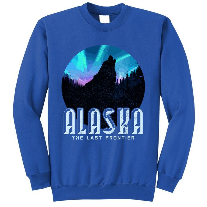 Alaska Wolf The Last Frontier Nature Souvenir Gift Cute Gift Tall Sweatshirt