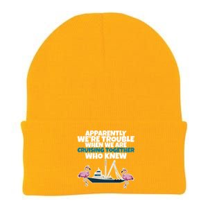 Apparently Were Trouble When We Are Cruising Together Gift Knit Cap Winter Beanie