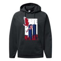 America World Trade Never Forget Performance Fleece Hoodie