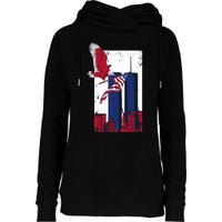 America World Trade Never Forget Womens Funnel Neck Pullover Hood