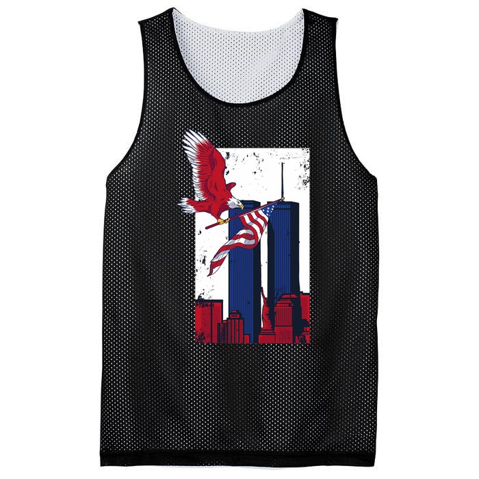 America World Trade Never Forget Mesh Reversible Basketball Jersey Tank