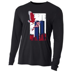 America World Trade Never Forget Cooling Performance Long Sleeve Crew