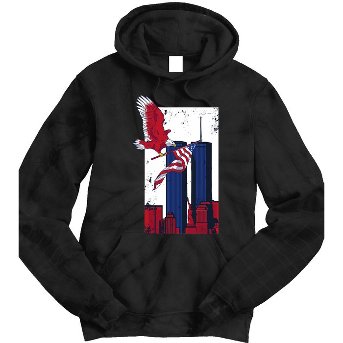 America World Trade Never Forget Tie Dye Hoodie