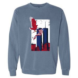 America World Trade Never Forget Garment-Dyed Sweatshirt