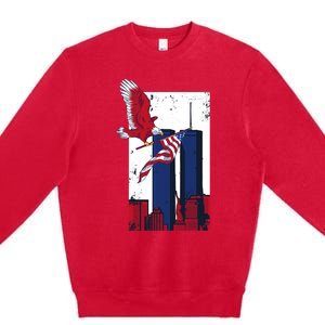 America World Trade Never Forget Premium Crewneck Sweatshirt