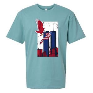 America World Trade Never Forget Sueded Cloud Jersey T-Shirt