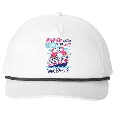 Apparently Were Trouble When We Are Cruising Together Cute Gift Snapback Five-Panel Rope Hat