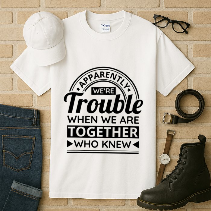 Apparently Were Trouble When We Are Together Who Knew Tall T-Shirt