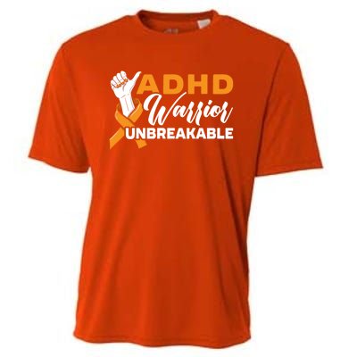 Adhd Warrior Unbreakable Embrace Neurodiversity Gift Cooling Performance Crew T-Shirt