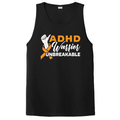 Adhd Warrior Unbreakable Embrace Neurodiversity Gift PosiCharge Competitor Tank