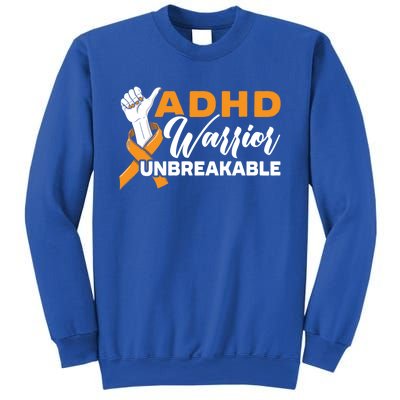 Adhd Warrior Unbreakable Embrace Neurodiversity Gift Sweatshirt