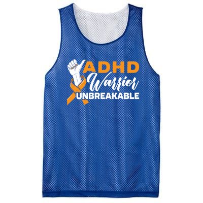 Adhd Warrior Unbreakable Embrace Neurodiversity Gift Mesh Reversible Basketball Jersey Tank