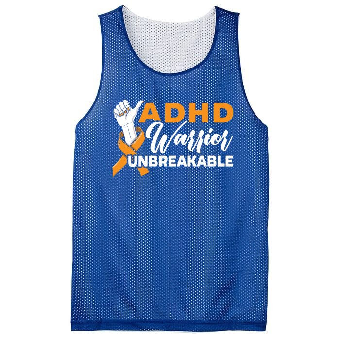 Adhd Warrior Unbreakable Embrace Neurodiversity Gift Mesh Reversible Basketball Jersey Tank