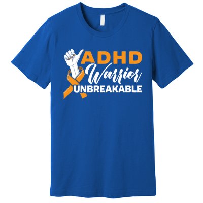 Adhd Warrior Unbreakable Embrace Neurodiversity Gift Premium T-Shirt