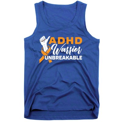 Adhd Warrior Unbreakable Embrace Neurodiversity Gift Tank Top