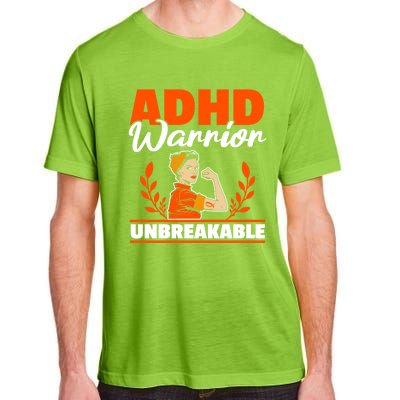 Adhd Warrior Unbreakable Nuerodiversity Think Differently Gift Adult ChromaSoft Performance T-Shirt