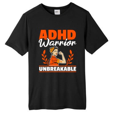 Adhd Warrior Unbreakable Nuerodiversity Think Differently Gift Tall Fusion ChromaSoft Performance T-Shirt