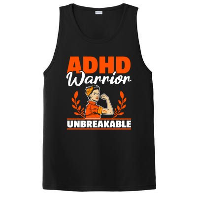 Adhd Warrior Unbreakable Nuerodiversity Think Differently Gift PosiCharge Competitor Tank