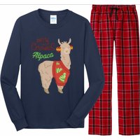 Alpaca With Ugly Christmas Long Sleeve Pajama Set